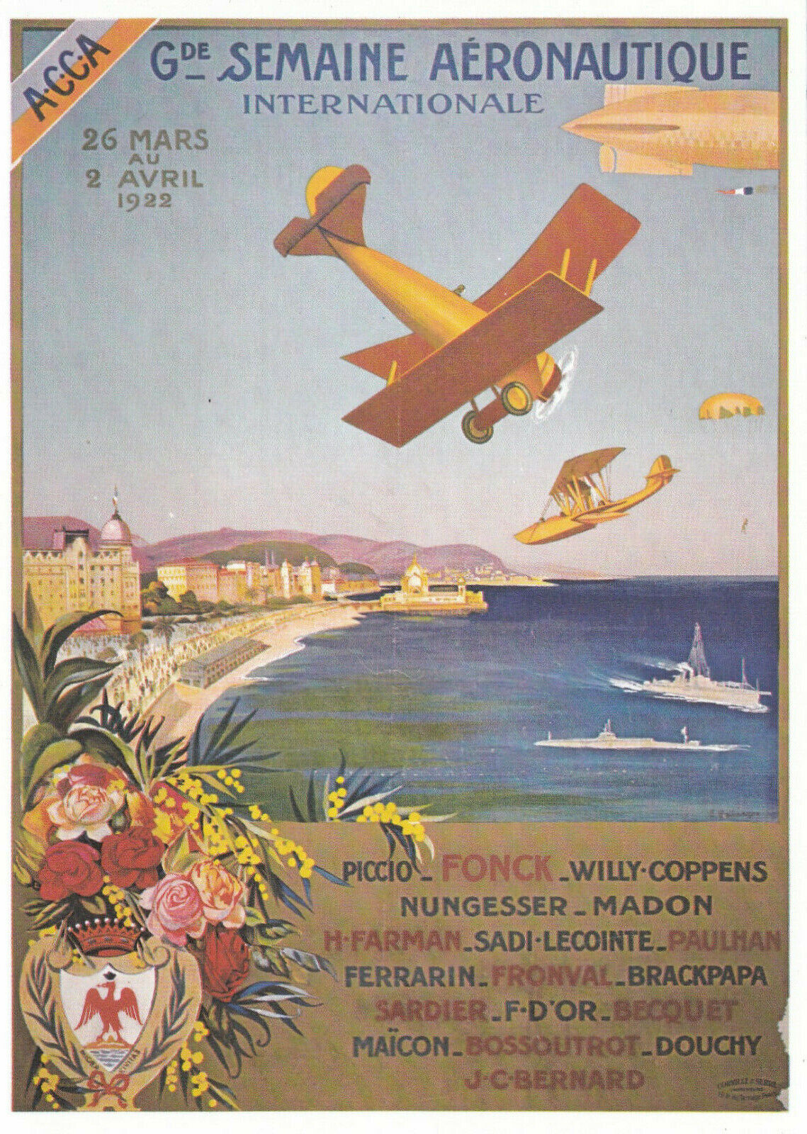CARTE POSTALE MODERNE CPM GILLETTA / GRANDE SEMAINE AERONAUTIQUE / E. BELLENGER