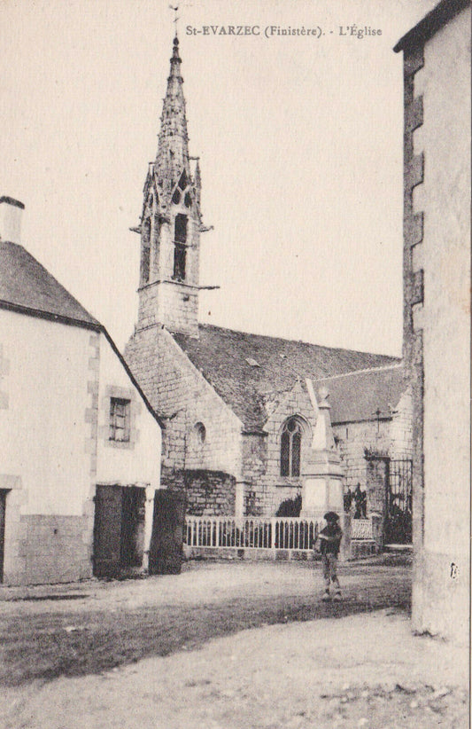 CARTE POSTALE ANCIENNE CPA 29 BRETAGNE FINISTERE ST-EVARZEC L'EGLISE