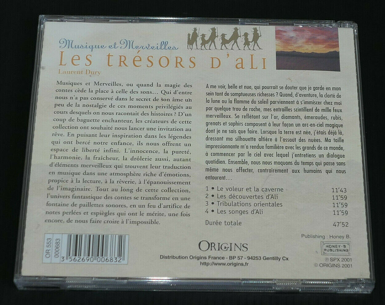 CD LES TRESORS D'ALI / LAURENT DURY / ORIGINS 2001