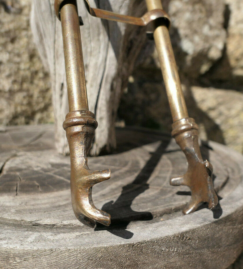 ANCIENNE PINCE A CHARBON OLD CHARCOAL CLAMP METAL TOOL