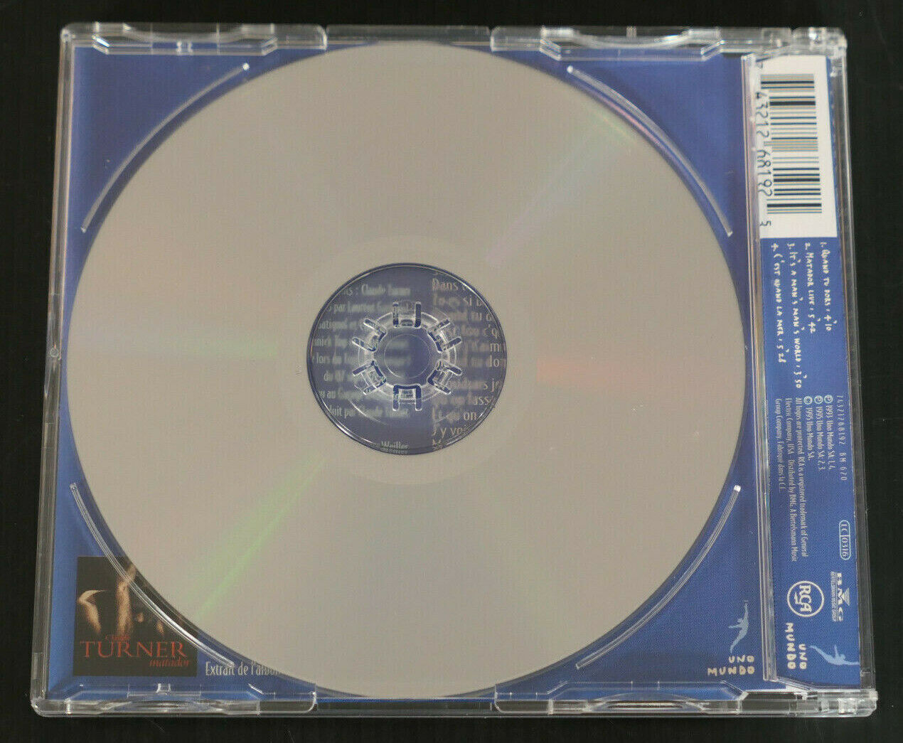 MAXI CD CLAUDE TURNER / QUAND TU DORS / 1995
