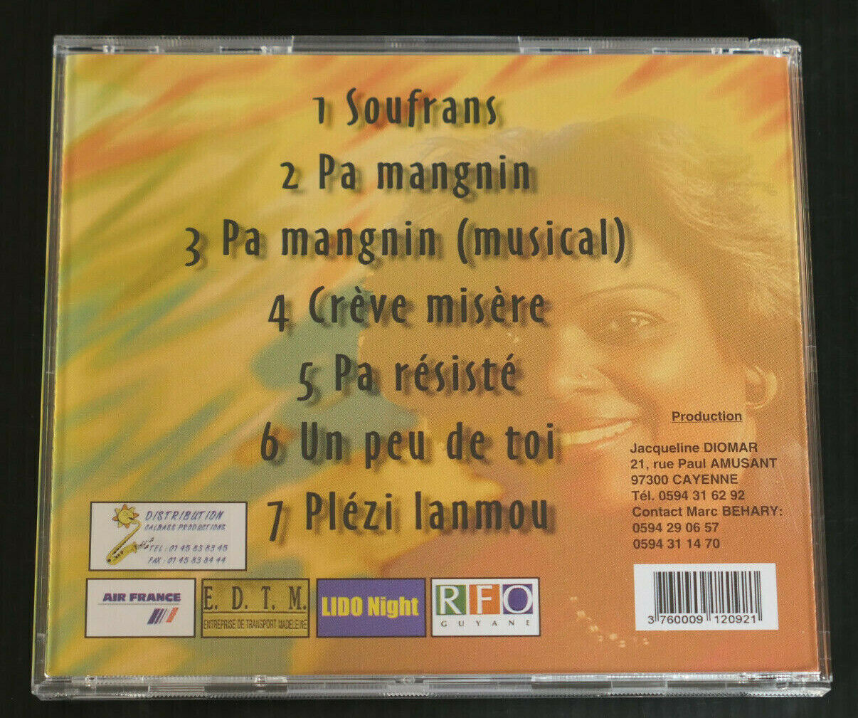 CD JACQUELINE DIOMAR / CHRYSALIDE