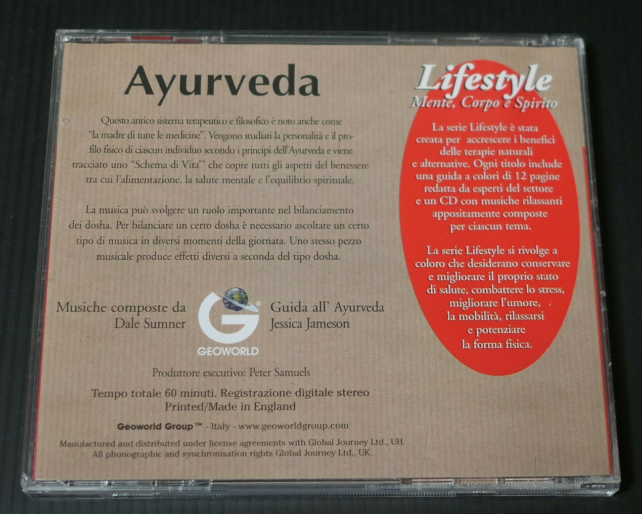 CD GEOWORLD LIFESTYLE / AYURVEDA / 2001