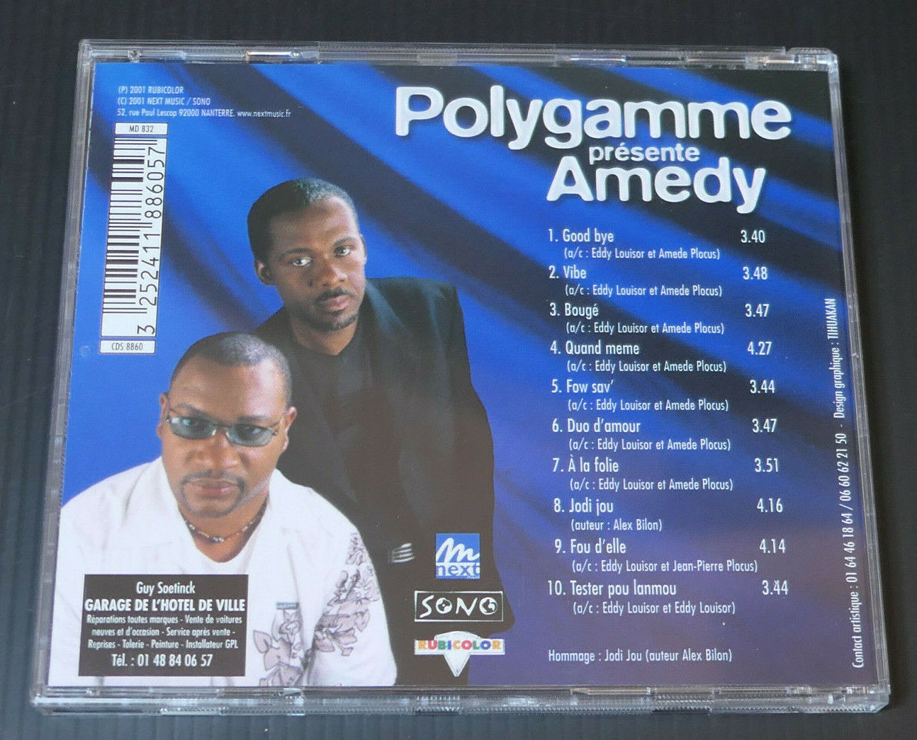 CD POLYGAMME PRESENTE AMEDY / 2001