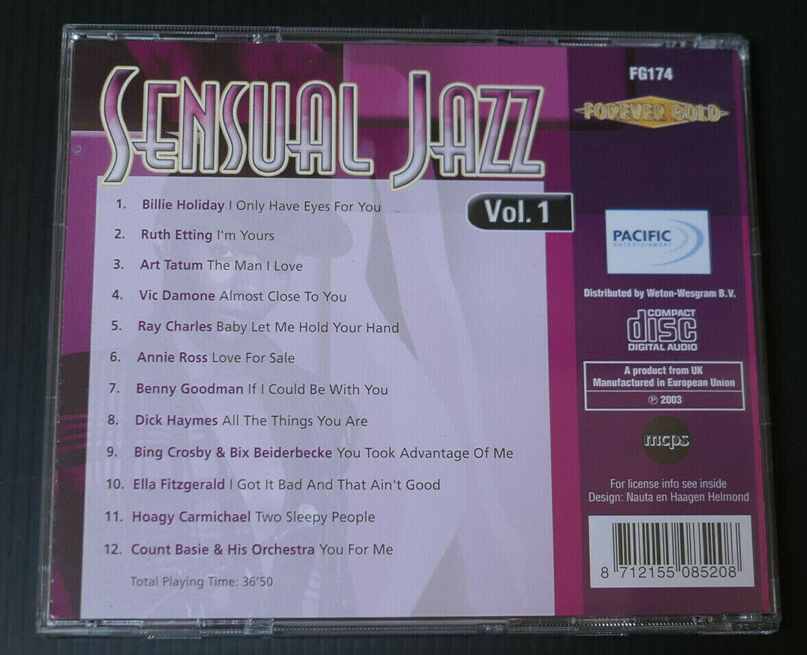 CD SENSUAL JAZZ VOL.1 / COMPILATION 12 TITRES / 2003