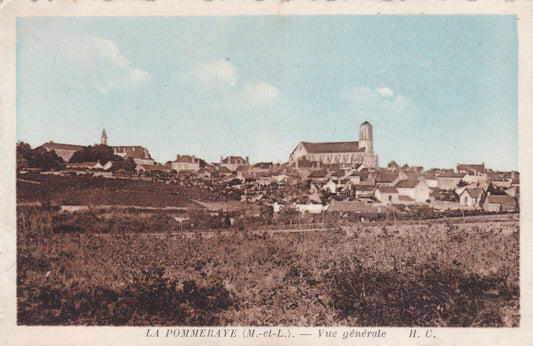 CARTE POSTALE ANCIENNE CPA 49 LA POMMERAYE VUE GENERALE