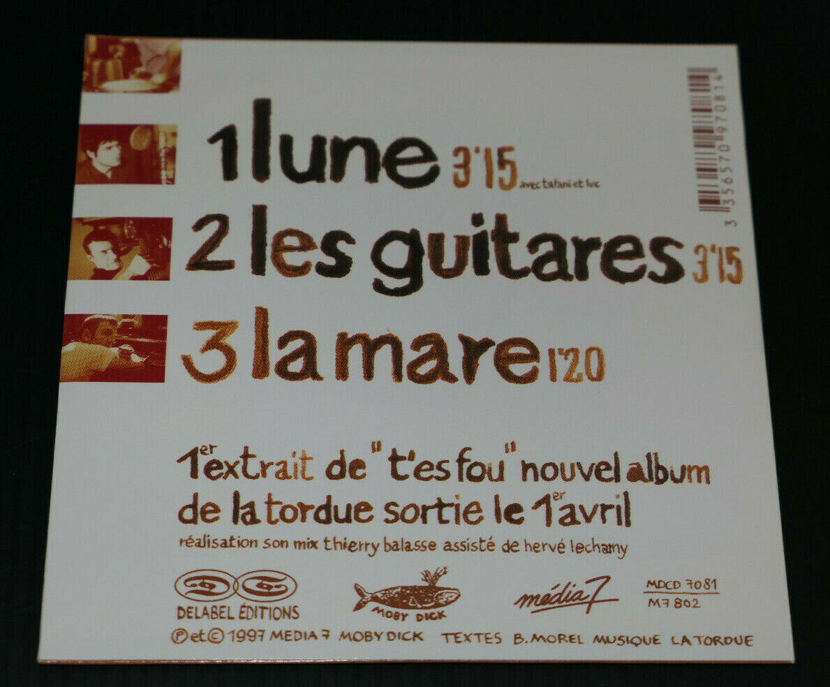 MAXI CD 3 TITRES LA TORDUE 1997