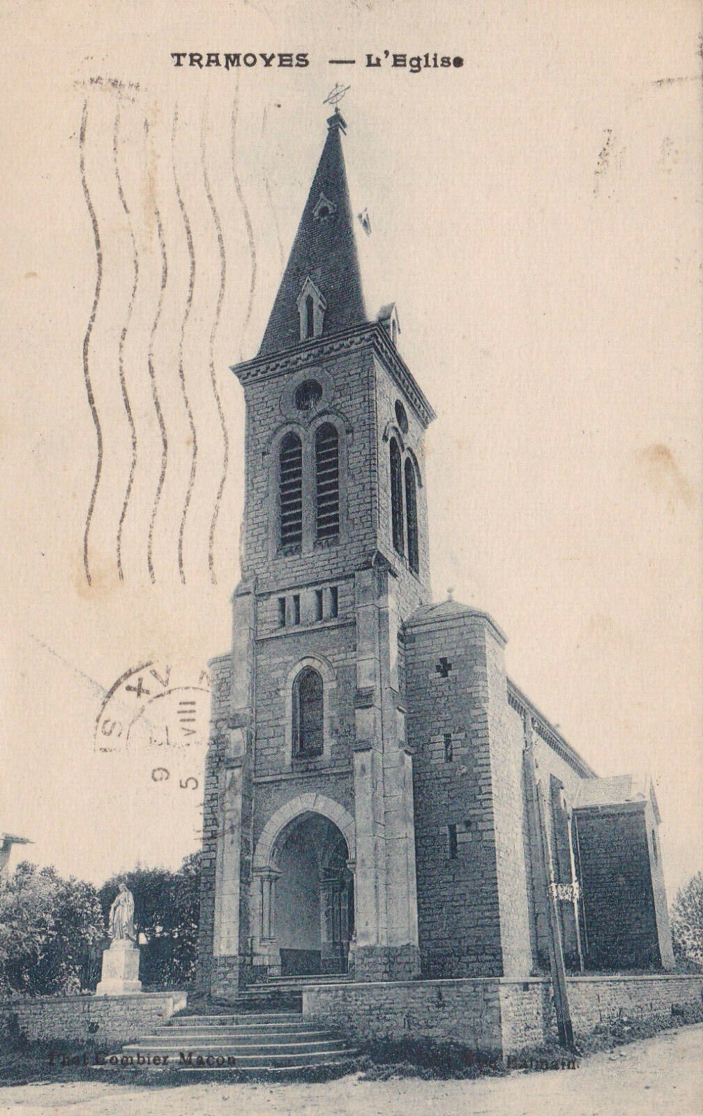 CARTE POSTALE ANCIENNE CPA 01 TRAMOYES L'EGLISE