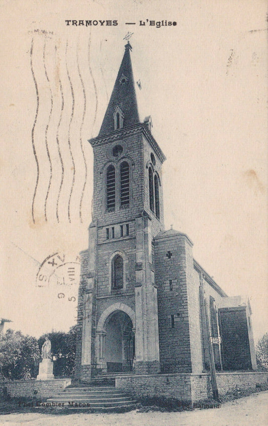 CARTE POSTALE ANCIENNE CPA 01 TRAMOYES L'EGLISE