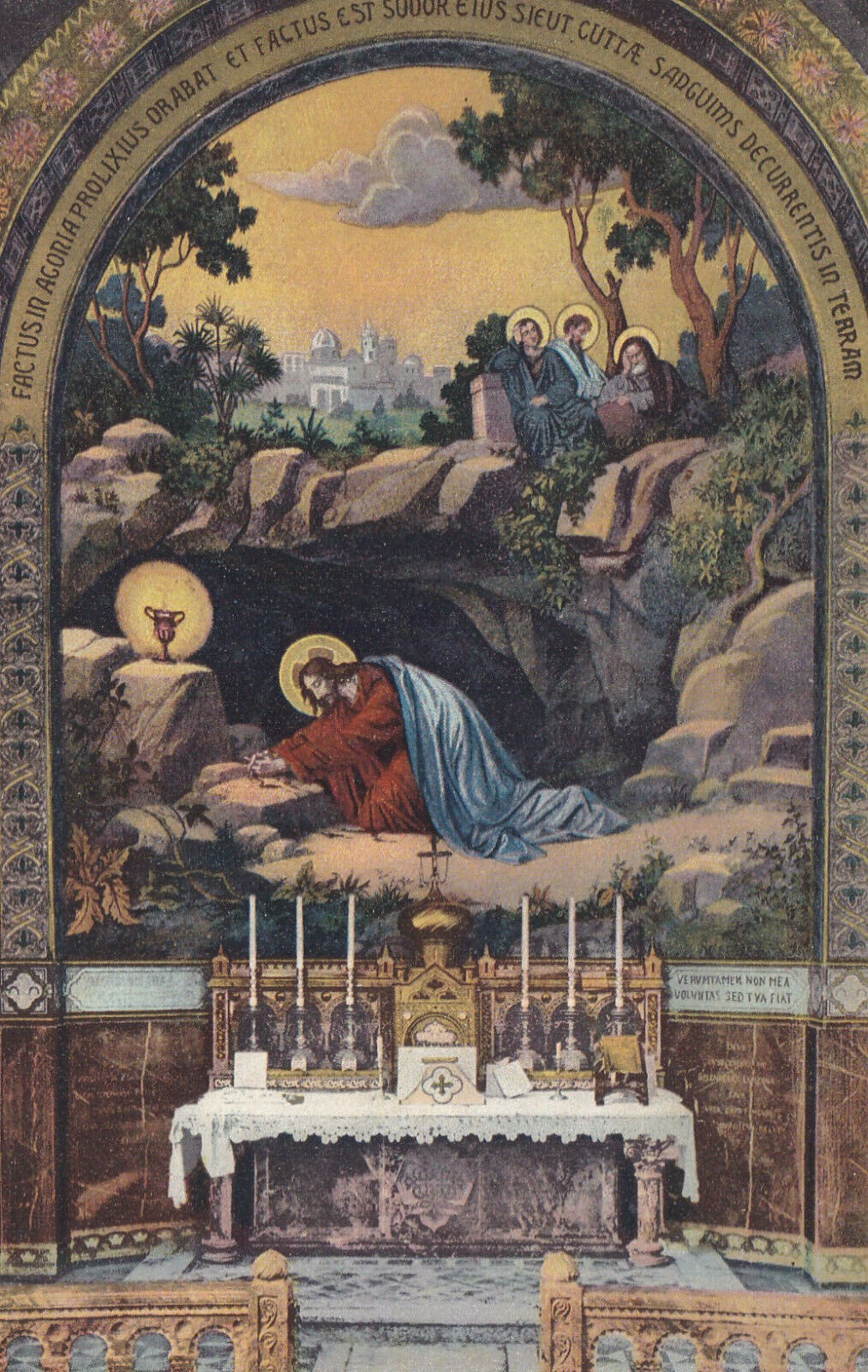 POCHETTE DE 15 CARTES POSTALES ANCIENNES CPA LOURDES LES MOSAIQUES DU ROSAIRE LL