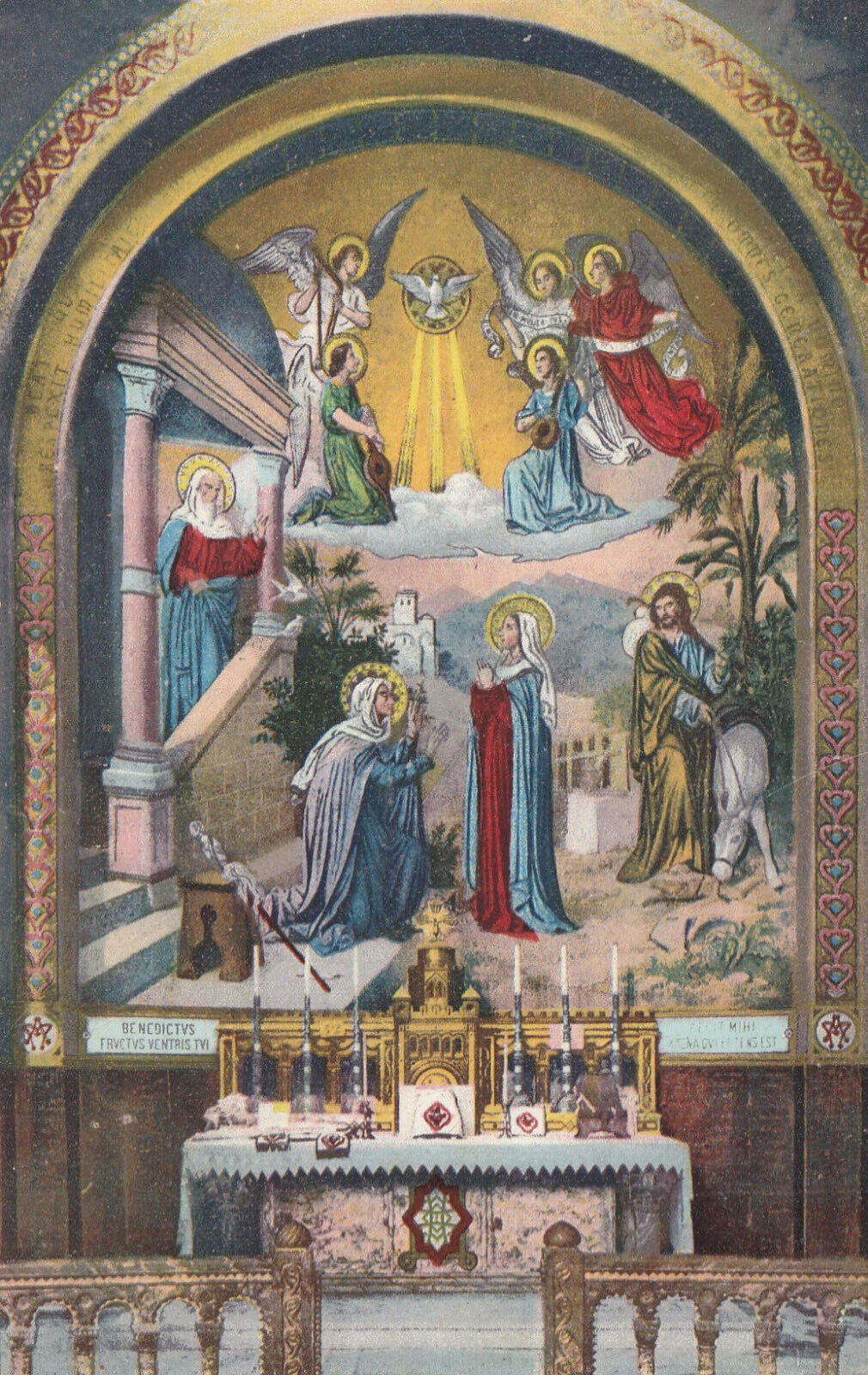 POCHETTE DE 15 CARTES POSTALES ANCIENNES CPA LOURDES LES MOSAIQUES DU ROSAIRE LL