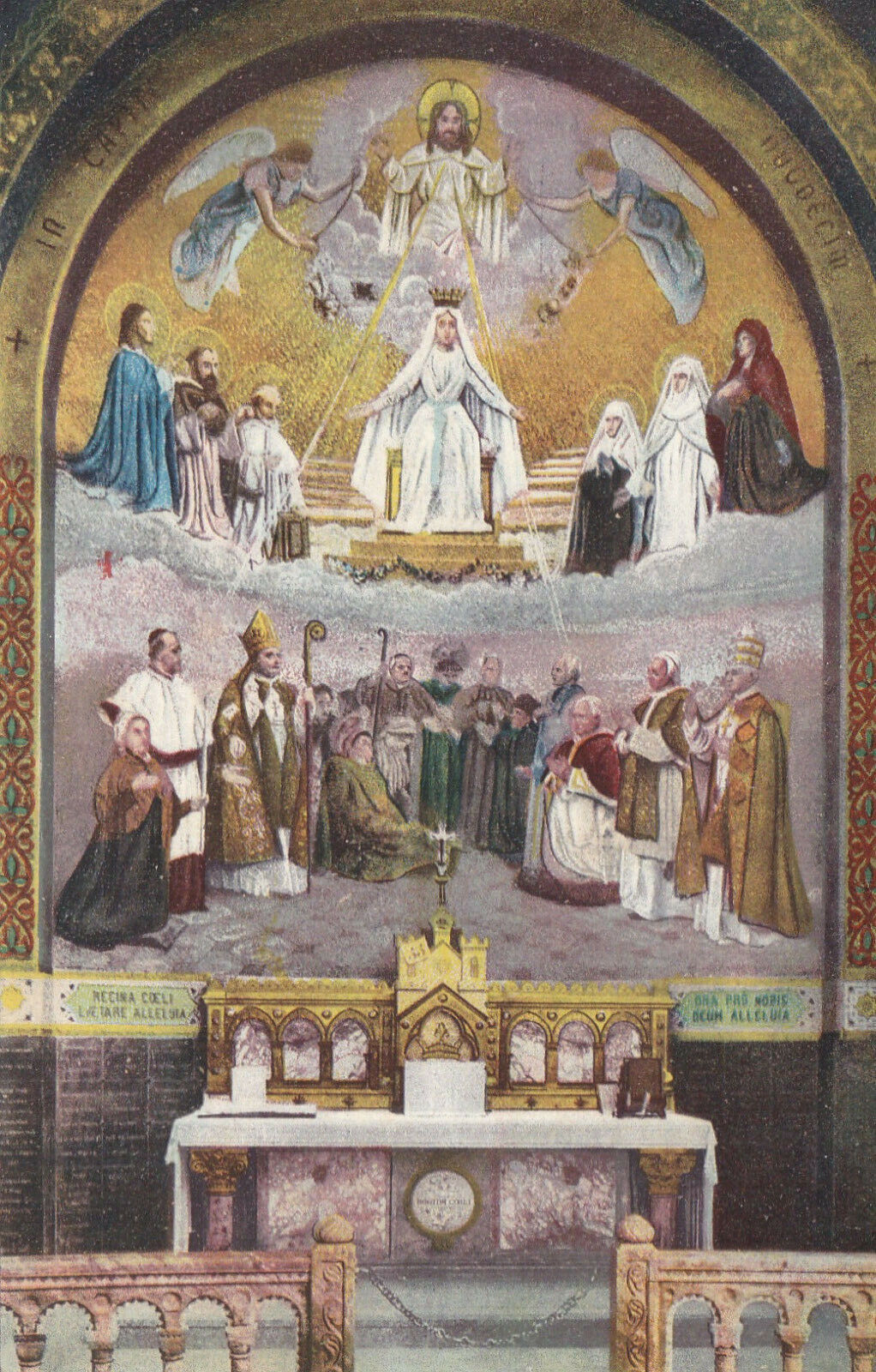 POCHETTE DE 15 CARTES POSTALES ANCIENNES CPA LOURDES LES MOSAIQUES DU ROSAIRE LL