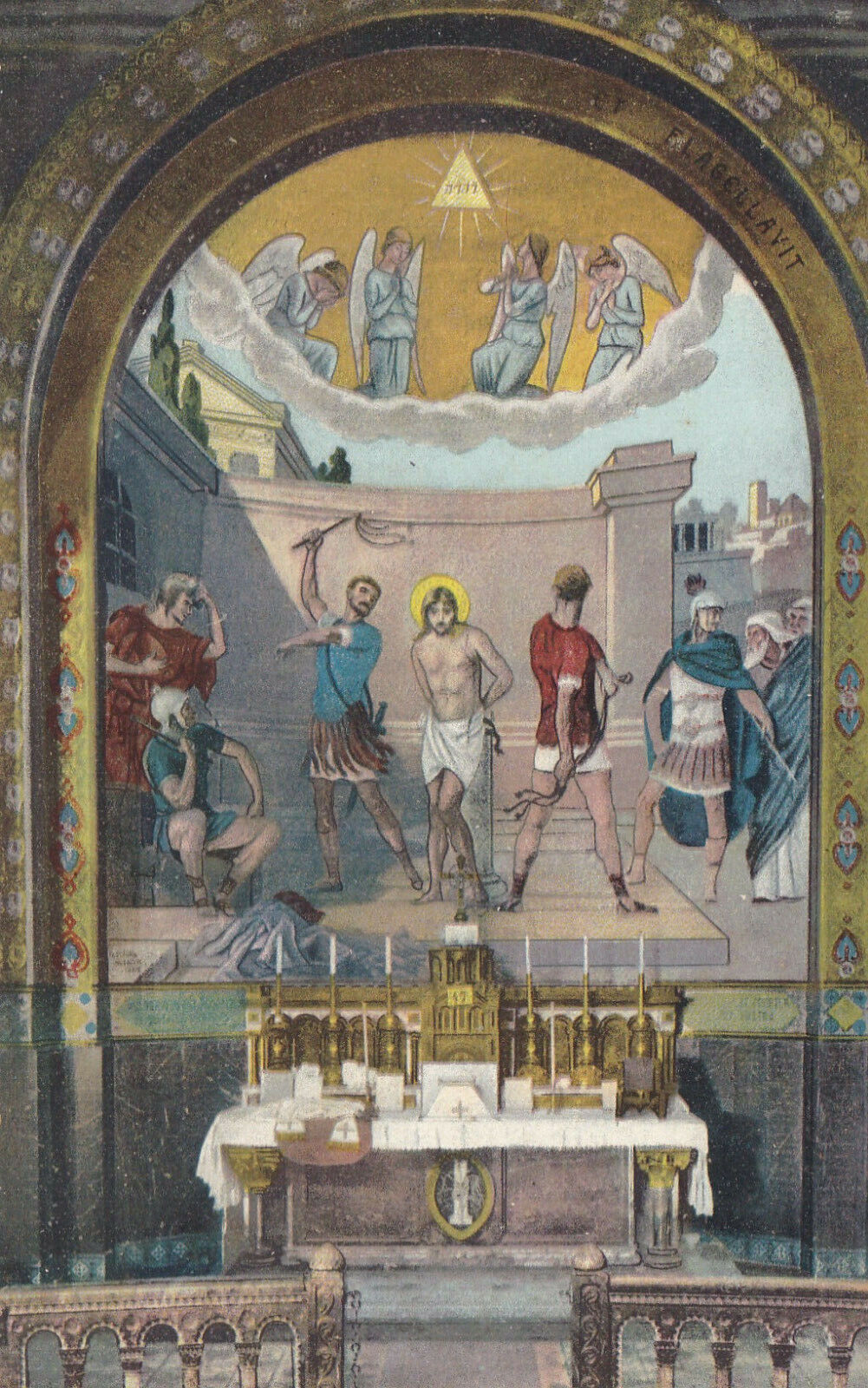 POCHETTE DE 15 CARTES POSTALES ANCIENNES CPA LOURDES LES MOSAIQUES DU ROSAIRE LL