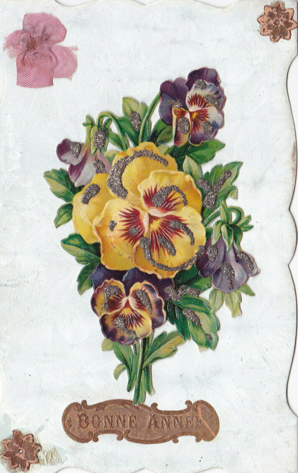 CARTE POSTALE ANCIENNE CPA BONNE ANNEE FANTAISIE