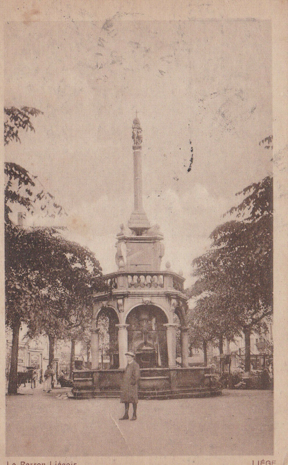 OLD POSTCARD CPA LE PERRON LIEGOIS LIEGE (1920) 