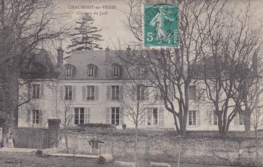 OLD POSTCARD CPA 60 CHAUMONT-EN-VEXIN CHATEAU DU JARD (1910) 