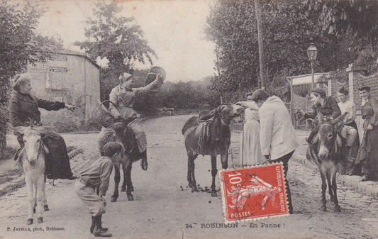 OLD POSTCARD CPA ROBINSON BROKEN! 