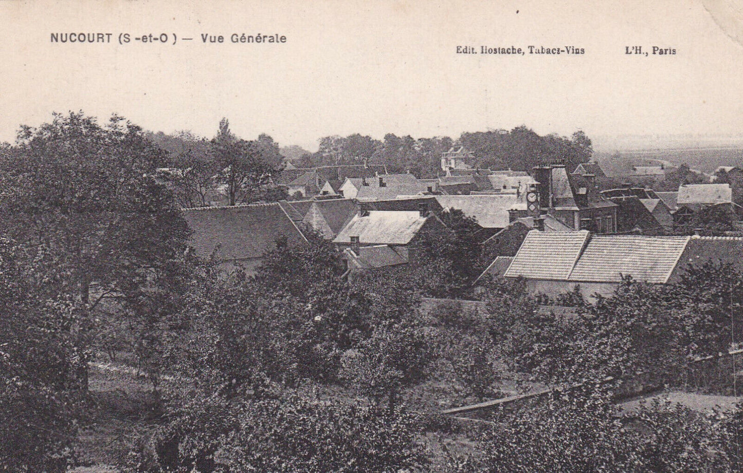 OLD POSTCARD CPA 95 NUCOURT GENERAL VIEW (1930) 