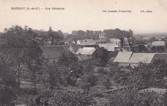 OLD POSTCARD CPA 95 NUCOURT GENERAL VIEW (1930) 