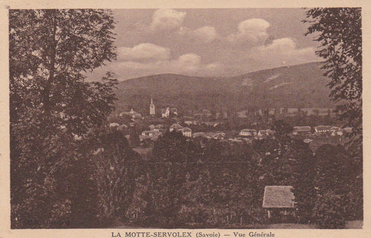 CARTE POSTALE ANCIENNE CPA 73 LA MOTTE-SERVOLEX VUE GENERALE (1938)