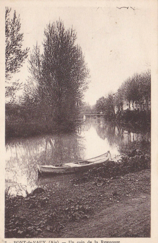 OLD POSTCARD CPA PONT-DE-VAUX A CORNER OF THE REYSSOUZE 