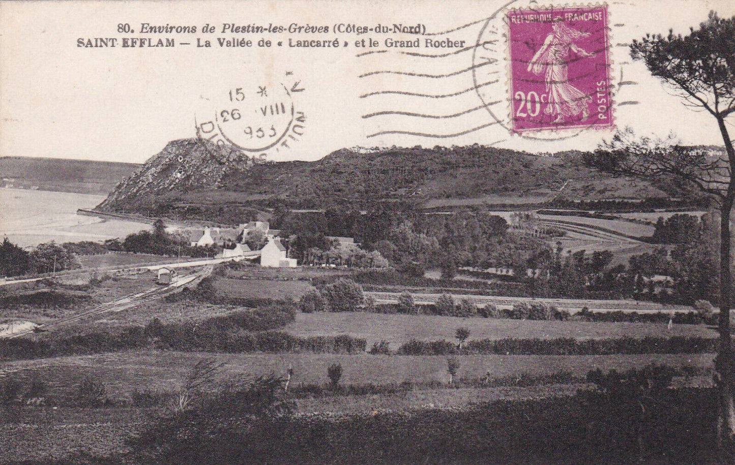 CARTE POSTALE ANCIENNE CPA ENVIRONS DE PLESTIN-LES-GREVES SAINT-EFFLAM (1933)