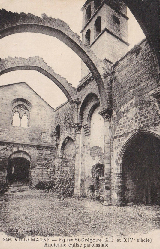 CARTE POSTALE ANCIENNE CPA 34 VILLEMAGNE EGLISE ST GREGOIRE ANCIENNE EGLISE...