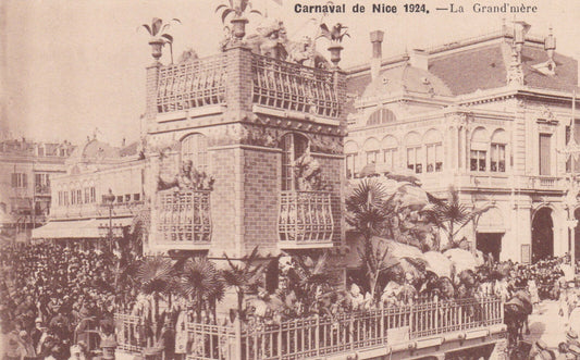OLD POSTCARD CPA NICE CARNIVAL 1924 GRANDMOTHER 