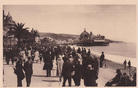 CARTE POSTALE ANCIENNE CPA COTE D'AZUR NICE PROMENADE DES ANGLAIS