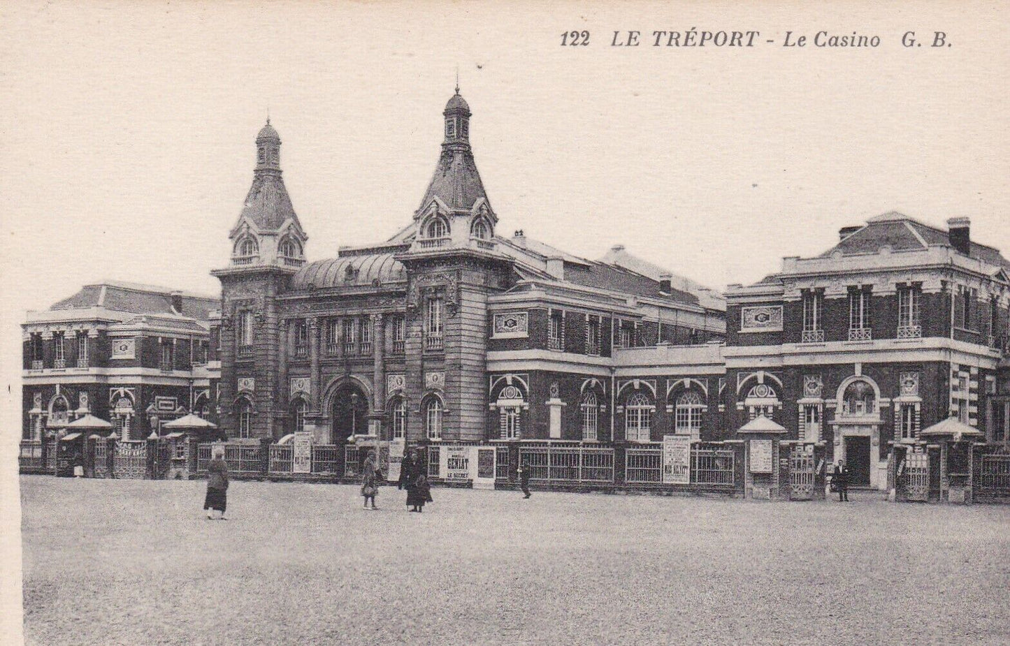 OLD POSTCARD CPA LE TREPORT LE CASINO 