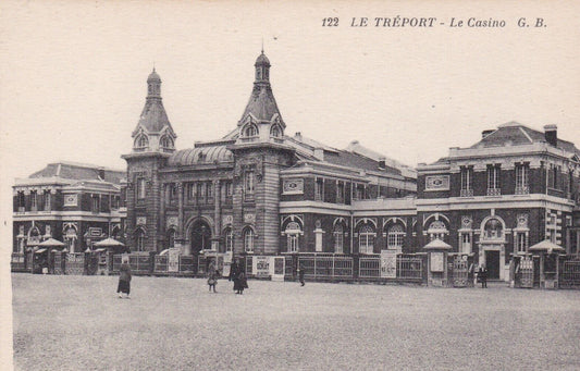 OLD POSTCARD CPA LE TREPORT LE CASINO 