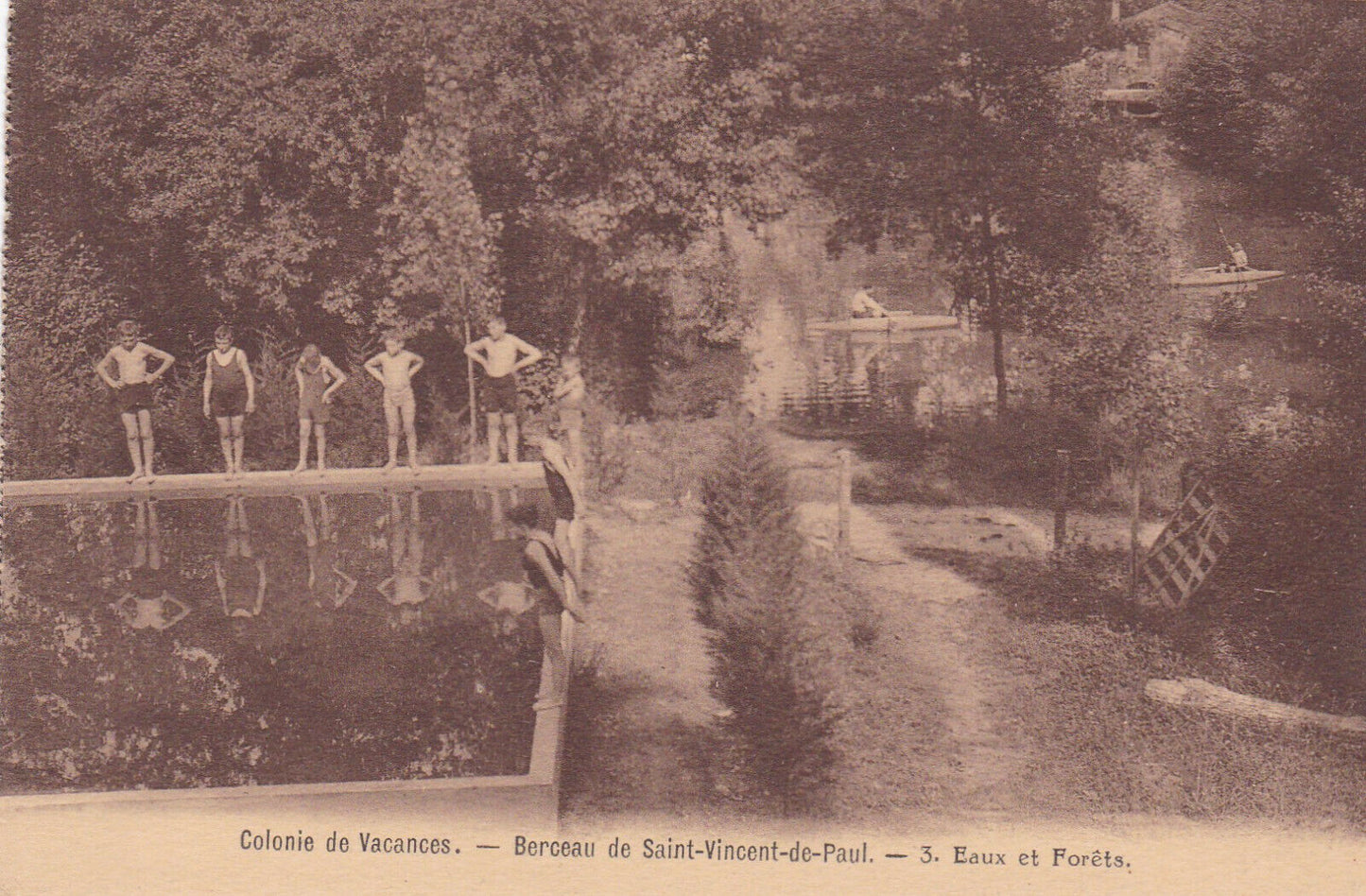 CARTE POSTALE ANCIENNE CPA COLONIE DE VACANCES BERCEAU DE SAINT-VINCENT-DE-PAUL