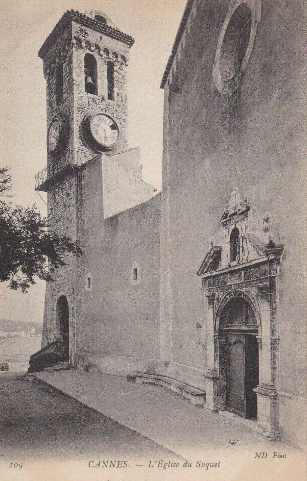 CARTE POSTALE ANCIENNE CPA CANNES L'EGLISE DU SUQUET