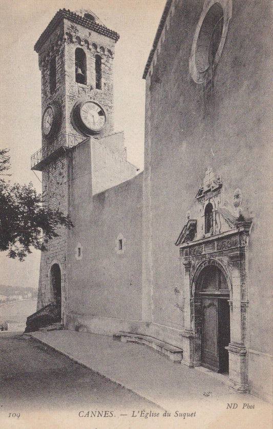 CARTE POSTALE ANCIENNE CPA CANNES L'EGLISE DU SUQUET