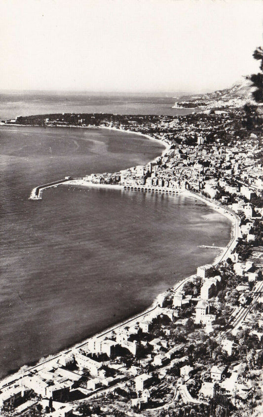 POSTCARD CPSM MENTON GENERAL VIEW AND CAP MARTIN 