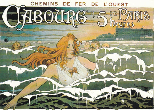 MODERN POSTCARD CPM CABOURG WESTERN RAILWAYS 