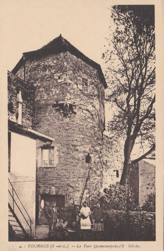 OLD POSTCARD CPA 71 TOURNUS LA TOUR QUIMCAMPOIX (QUINCAMPOIX) 
