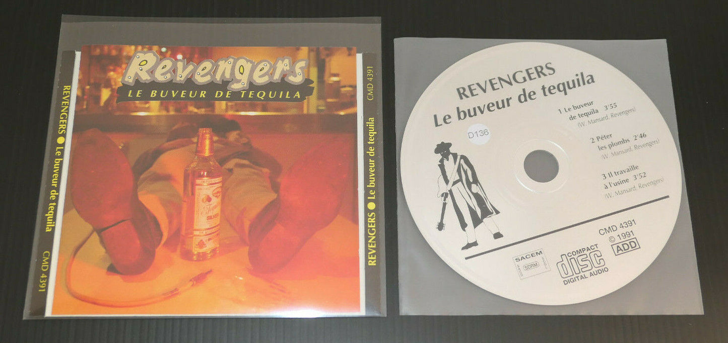 CD 3 TITRES REVENGERS / LE BUVEUR DE TEQUILA / 1991