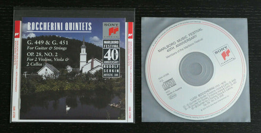 CD BOCCHERINI QUINTETS / MARLBORO MUSIC FESTIVAL 40TH ANNIVERSARY / 1991
