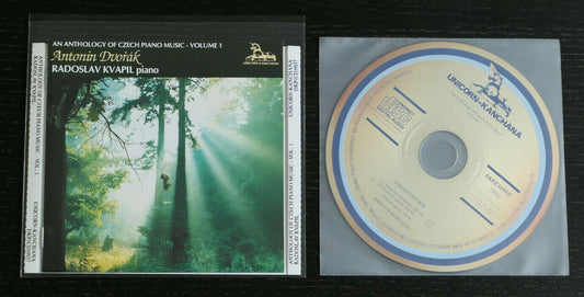 CD ANTONIN DVORAK / RADOSLAV KVAPIL / UNICORN-KANCHANA UK 1993 CZECH PIANO MUSIC