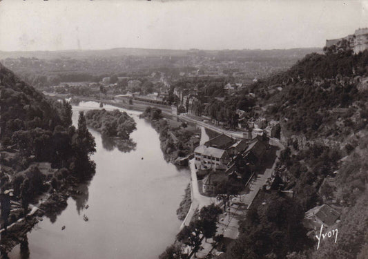 CPSM BLACK &amp; WHITE POSTCARD / BESANCON LE DOUBS IN TARRAGNOZ 