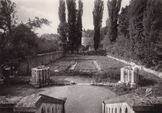 CPSM BLACK &amp; WHITE POSTCARD / PORT-ROYAL ABBEY 