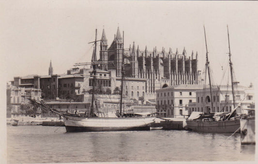 CARTE POSTALE ANCIENNE CPA NOIR ET BLANC / PALMA DE MALLORCA LA CATEDRAL
