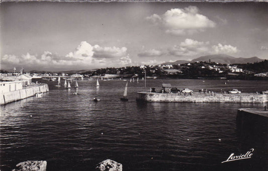 CARTE POSTALE CPSM NOIR ET BLANC / CIBOURE SOCOA LE PORT (1962)