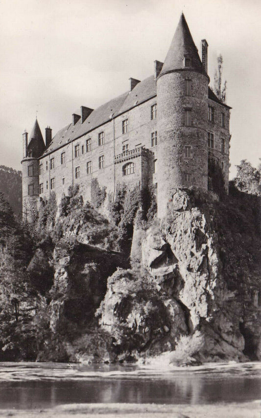 BLACK AND WHITE POSTCARD / LA VOUTE-SUR-LOIRE CASTLE OF LA VOUTE-POLIGNAC 