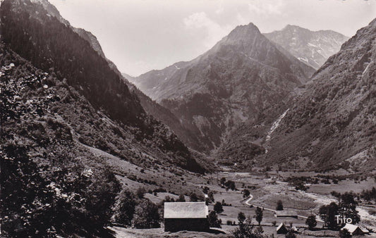 CPSM BLACK AND WHITE POSTCARD / ARTIGALONGUE LOURON VALLEY (1954) 