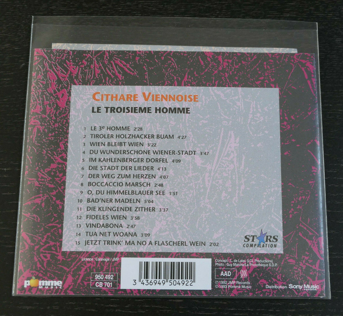 CD CITHARE VIENNOISE / LE TROISIEME HOMME / 1993