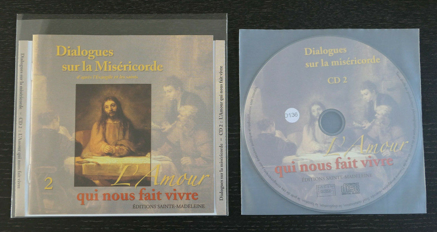 CD DIALOGUES SUR LA MISERICORDE 2 / L'AMOUR QUI NOUS FAIT VIVRE