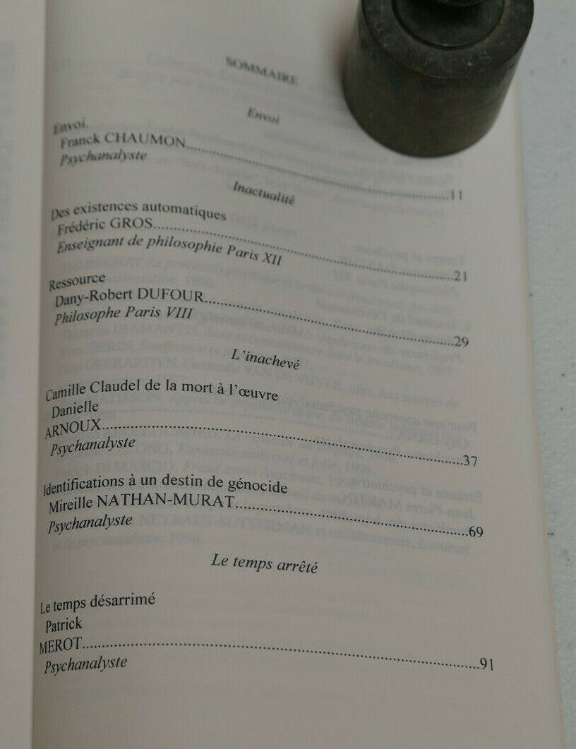 INACTUALITE DE LA FOLIE / L'HARMATTAN 1999
