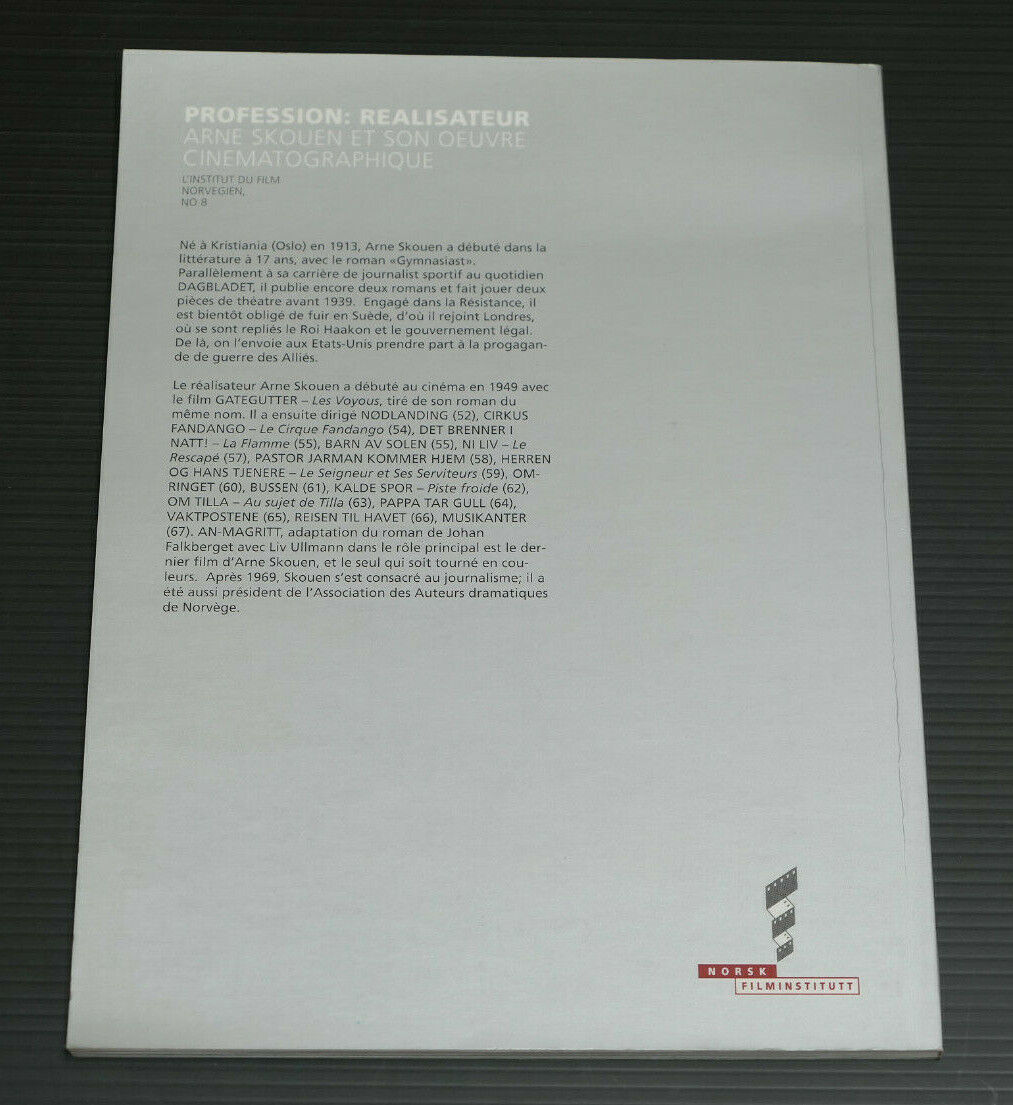 PROFESSION REALISATEUR / ARNE SKOUEN / LINN ULLMANN / CINEMA NORVEGIEN